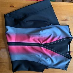 Black, oink & grey Tahari dress